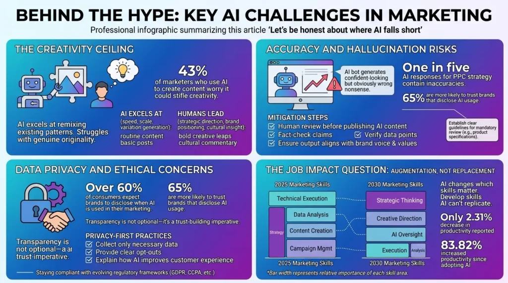 AI in Marketing: Real-World Use Cases, Strategic Impacts & 2030 Growth AI limitations and job impact