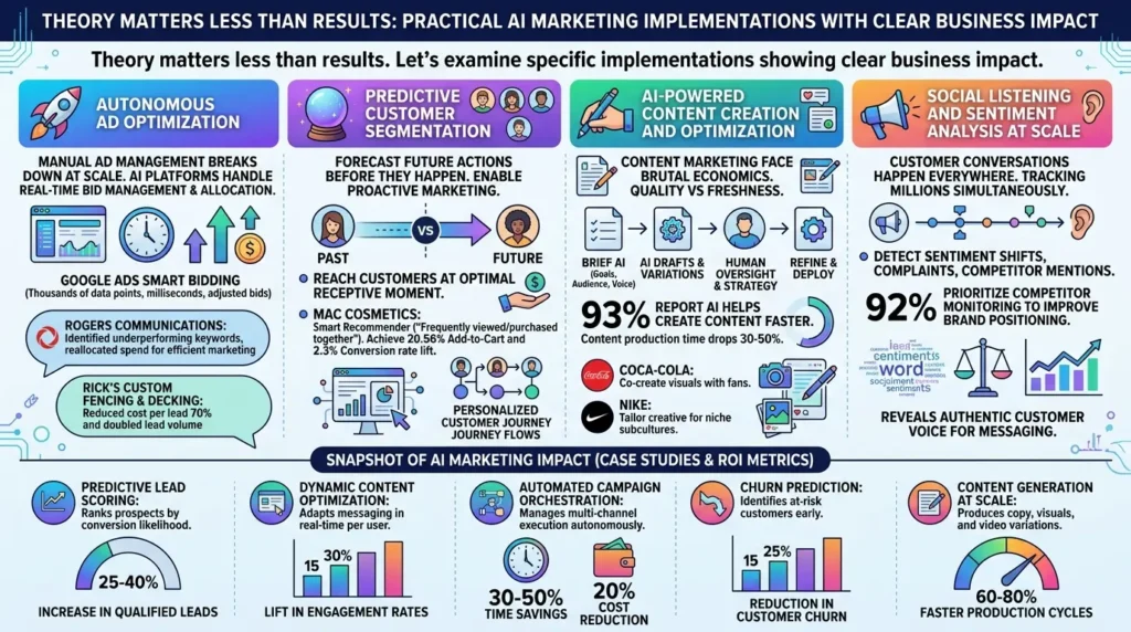 AI in Marketing: Real-World Use Cases, Strategic Impacts & 2030 Growth AI marketing applications