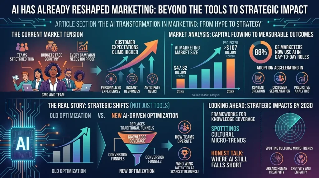 AI in Marketing: Real-World Use Cases, Strategic Impacts & 2030 Growth AI reshaping marketing strategy