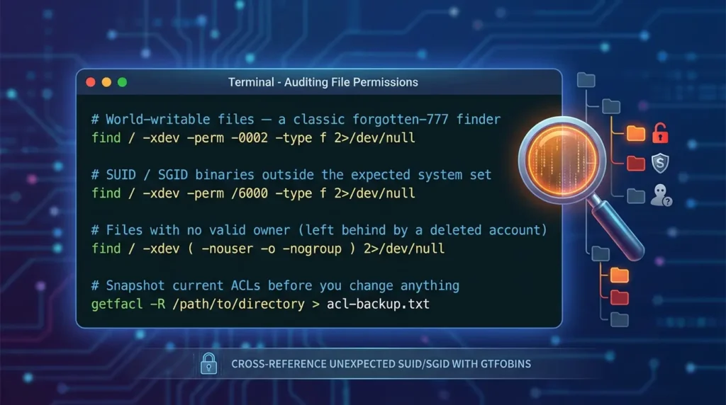 Auditing forgotten permissions
