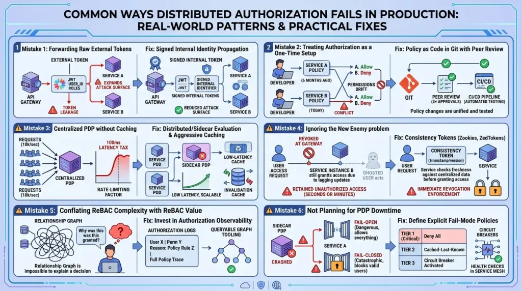 Common authorization failures in Production 