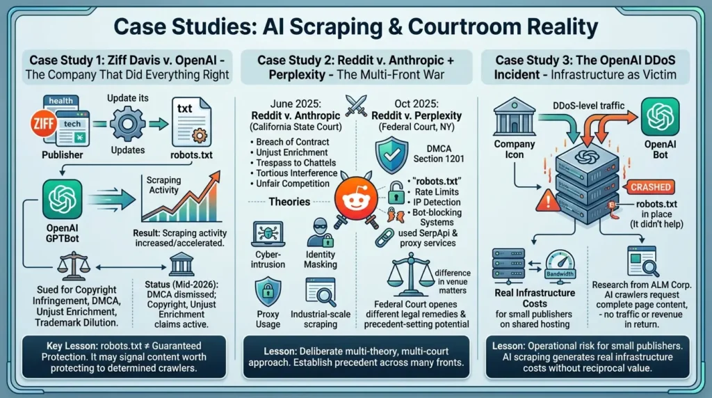 Court cases AI companies