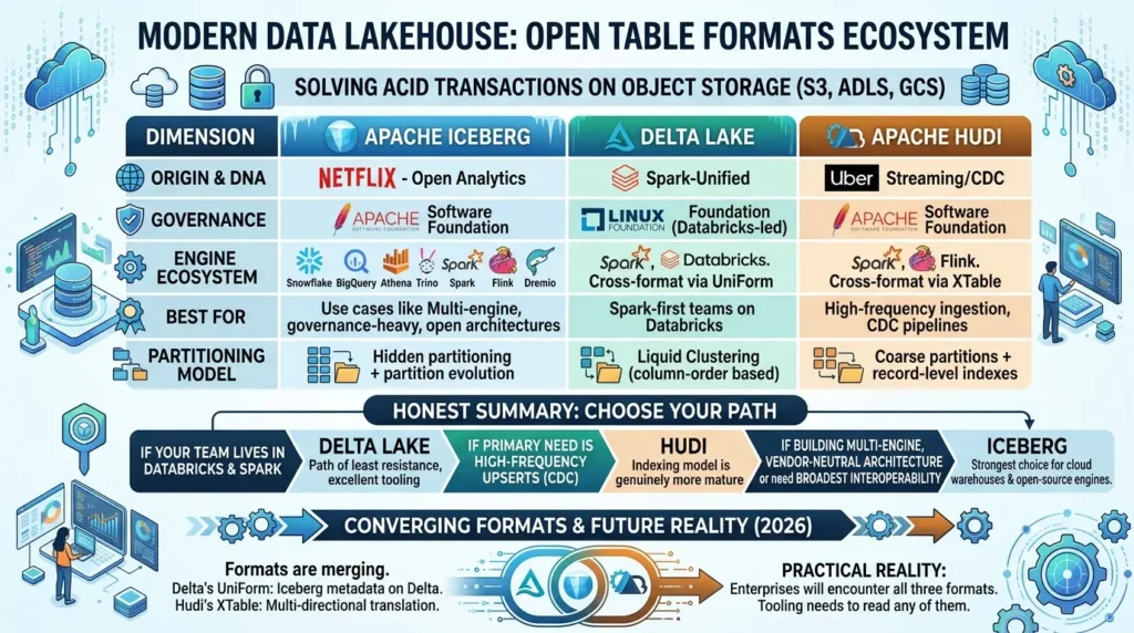 Data lakehouse ecosystem open table