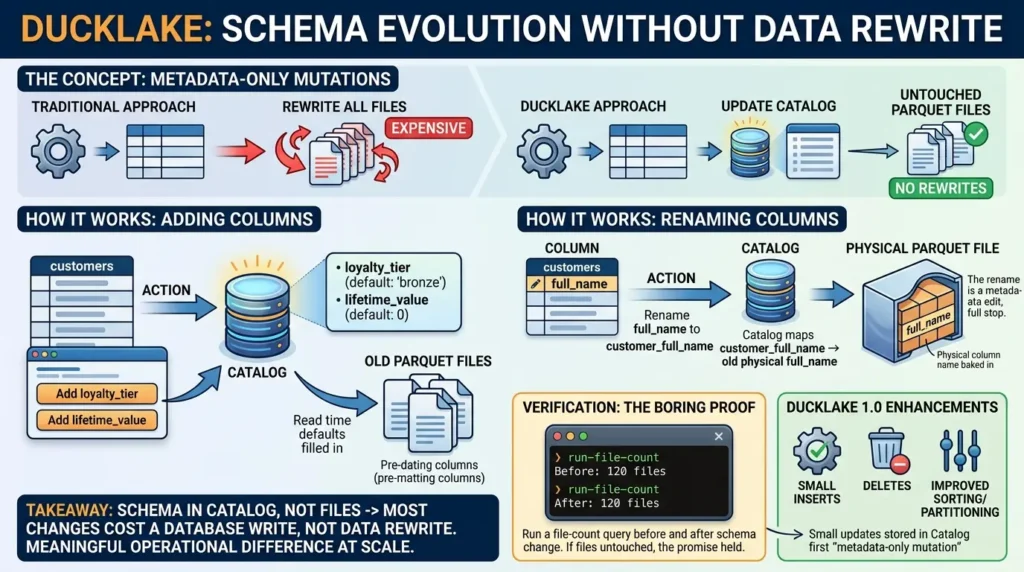 DuckLake schema changes metadata