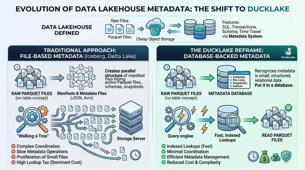 DuckLake solves metadata problem
