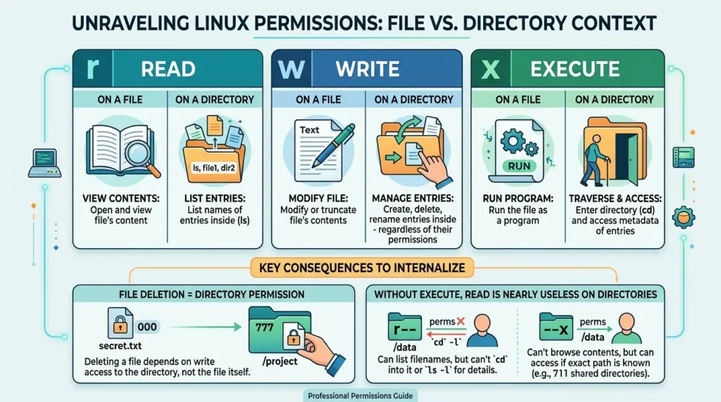 File and directory permissions