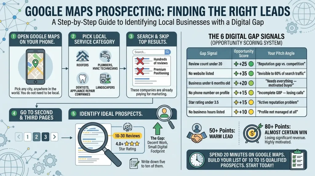Finding prospects using Google Maps