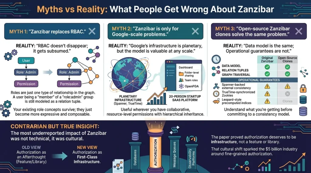 Why Google Zanzibar Changed Security Forever Zanzibar myths vs reality