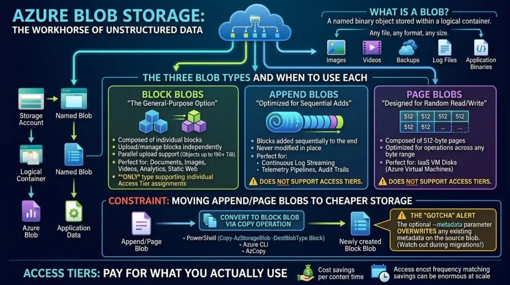 Azure Blob Storage types explained