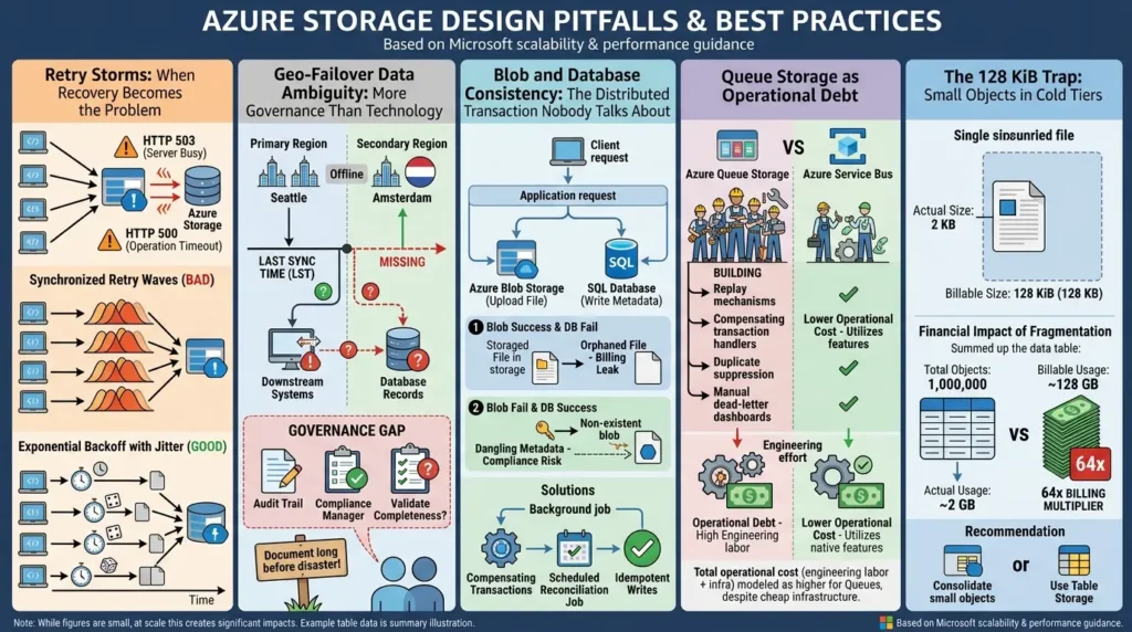 Azure storage common problems