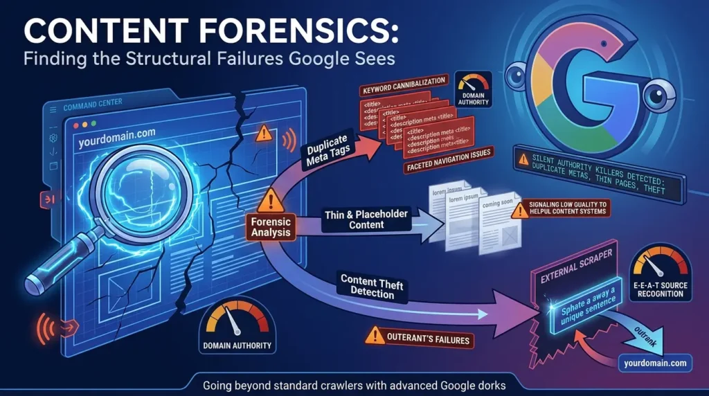 Content Forensics Structural Failures Google 
