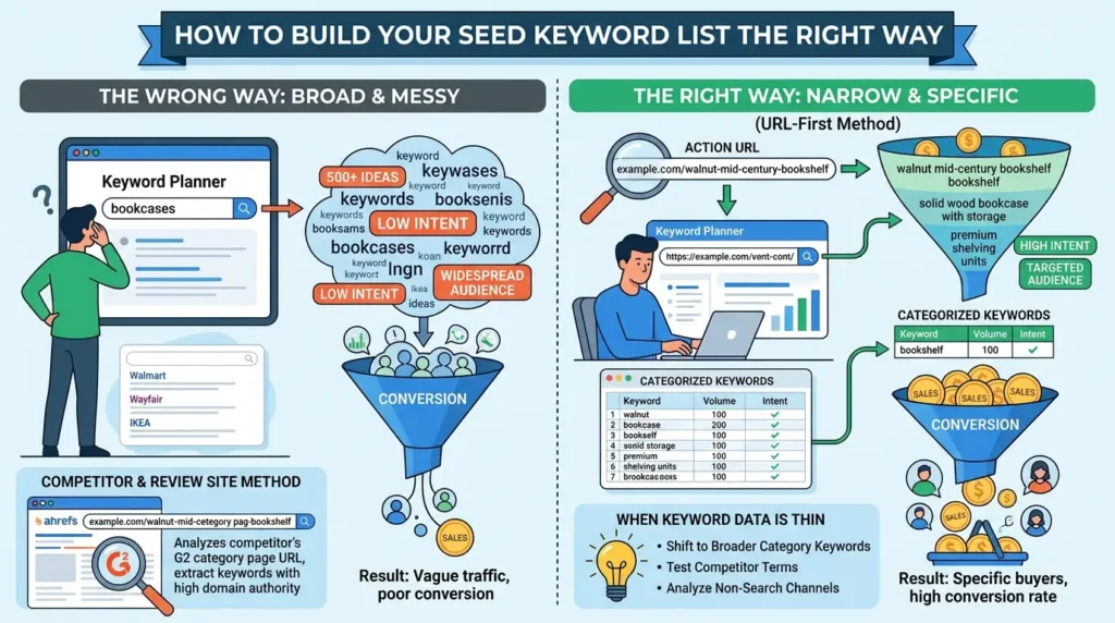 How to Build Your Seed Keyword List the Right Way