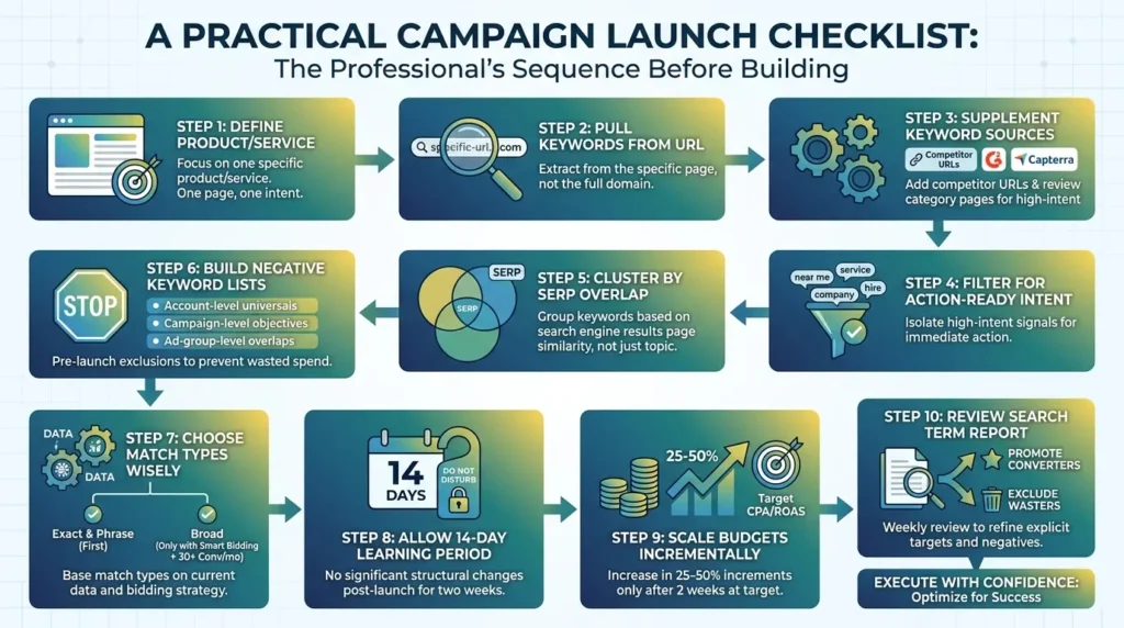 Google Ads Campaign Launch Checklist