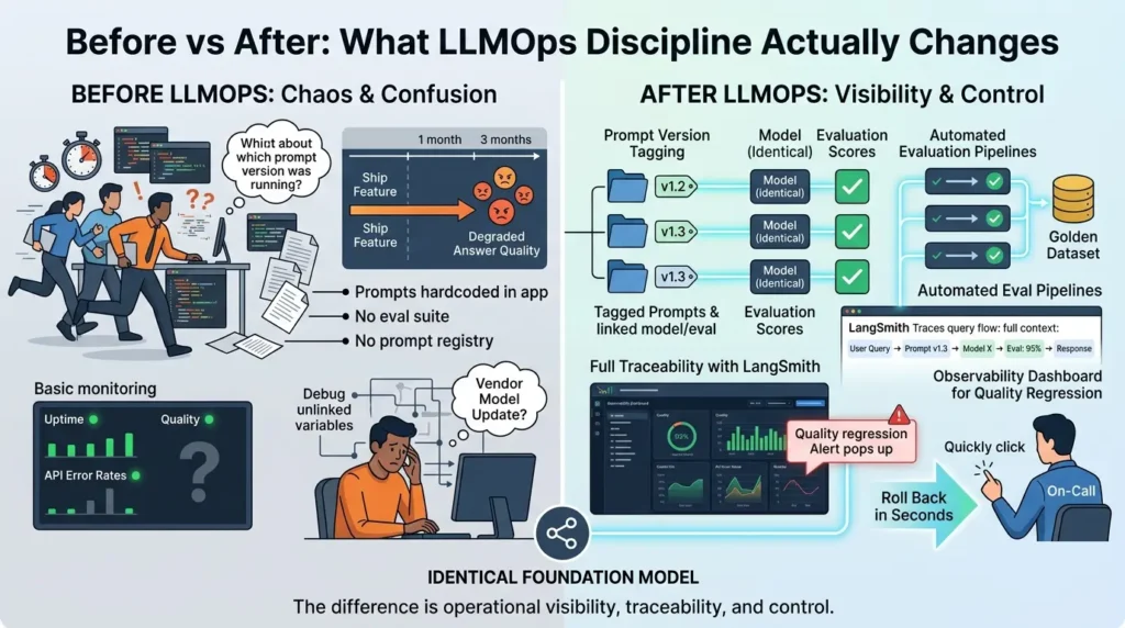 LLMOps discipline changes LLM