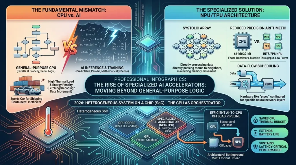 CPU Architecture Explained: The Complete Guide to Processor Design Evolution Specialized AI accelerators