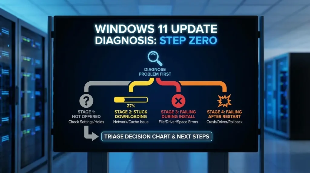 Diagnose Windows 11 update problems