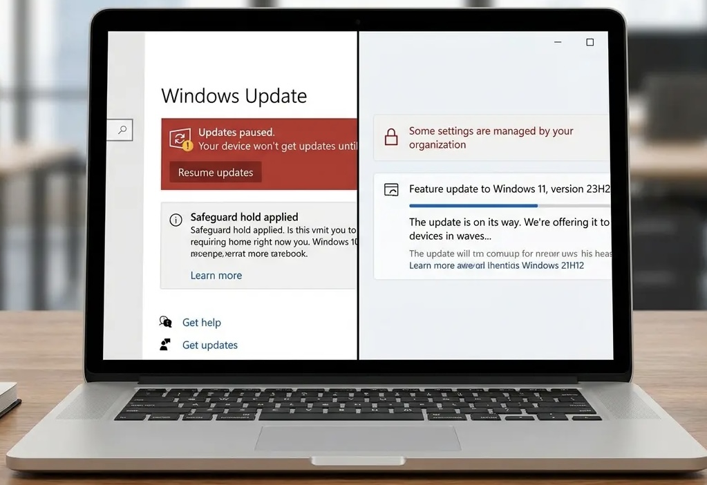 Check Windows Update Paused Blocked