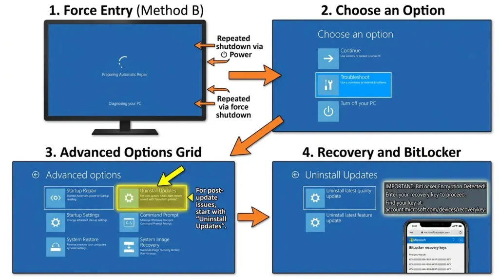Accessing Windows Recovery