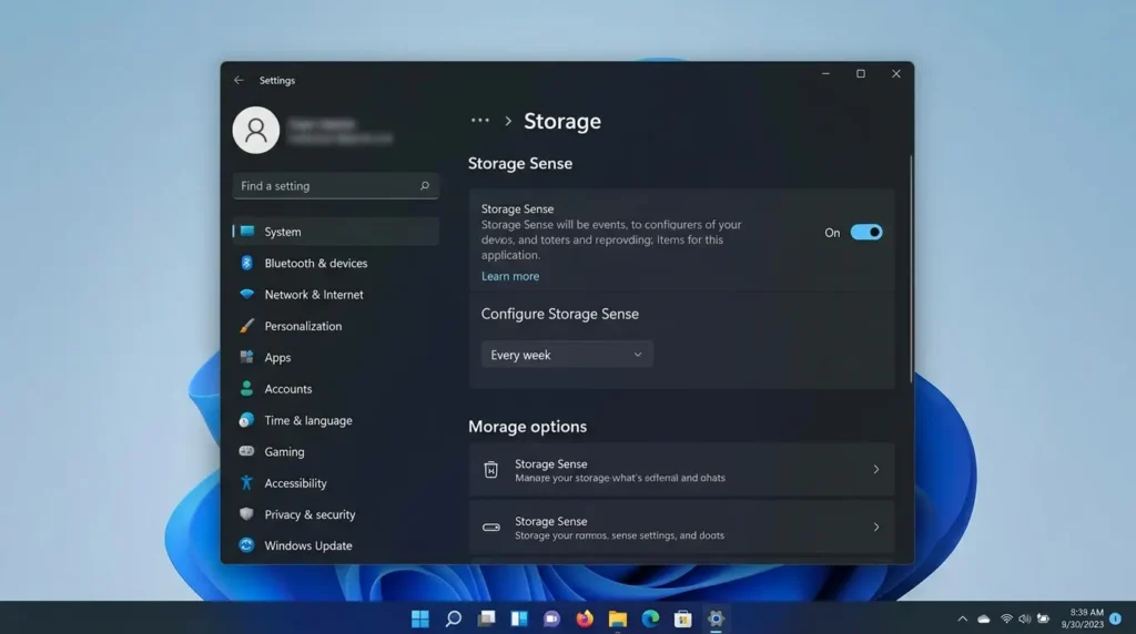 Enable Storage Sense and clean