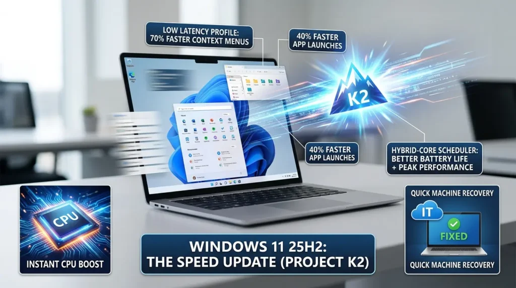 Windows 11 25H2 speed update