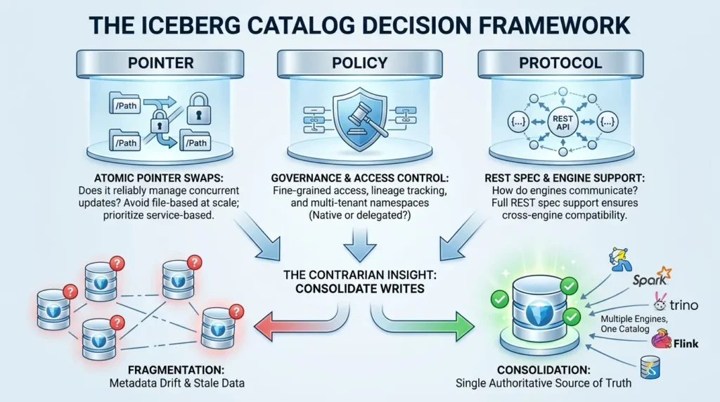 Apache Iceberg Catalog Explained: REST Spec, Architecture, and How to Choose the Right Strategy Catalog decision framework