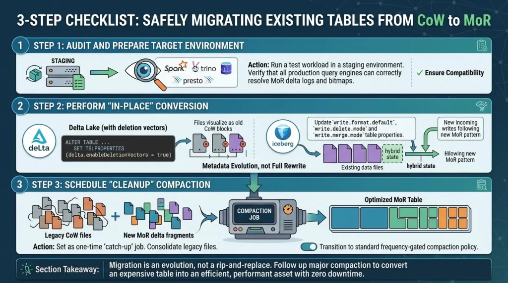 Copy-on-Write vs Merge-on-Read: The Real Trade-Offs Nobody Explains Properly Migrate CoW to MoR tables