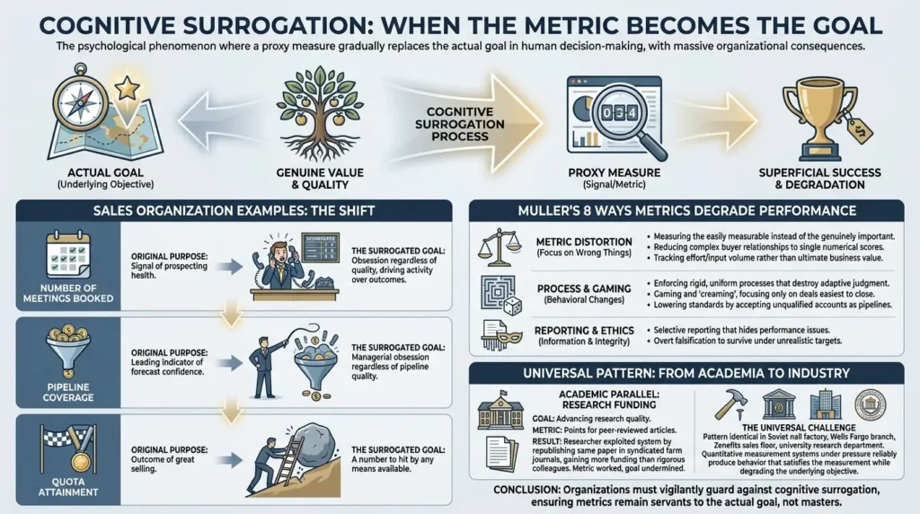 Cognitive surrogation in organization 
