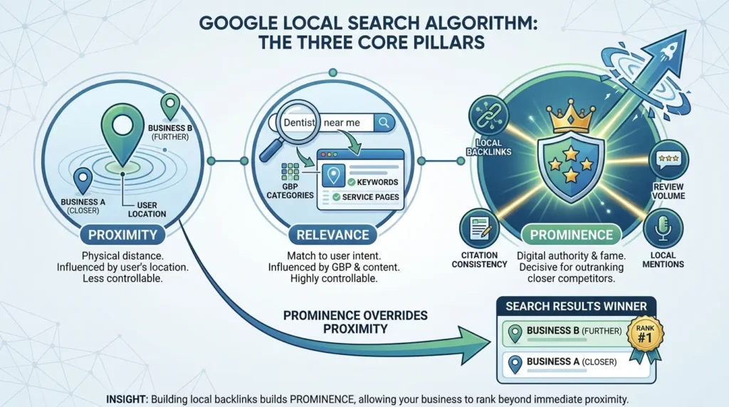 Google local search algorithm