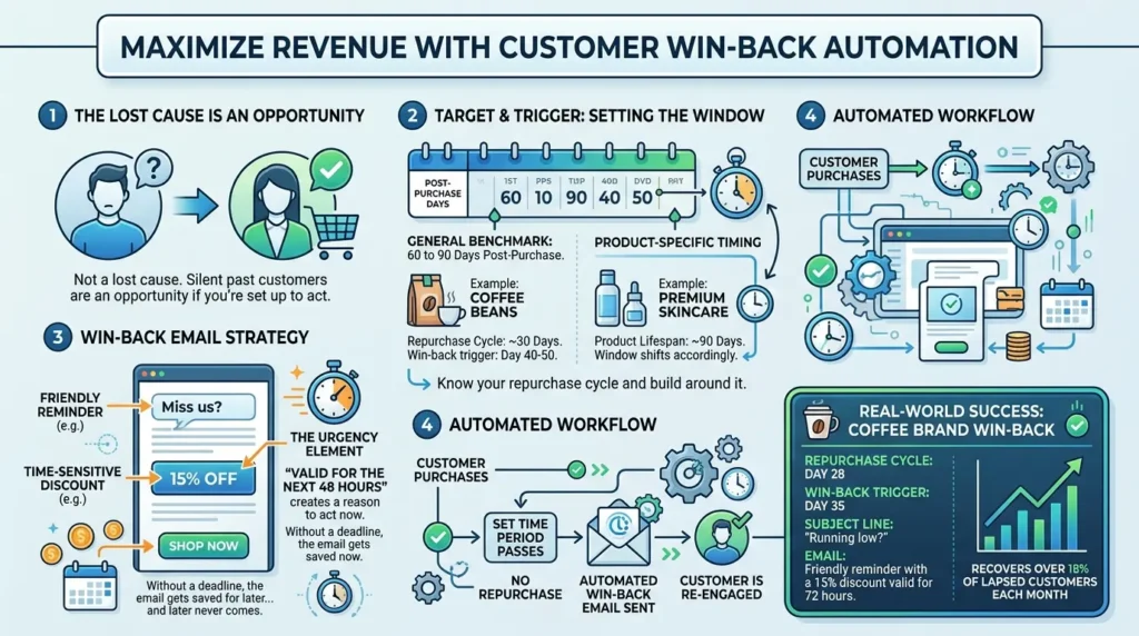 5 Email Automations Every Ecommerce Business Needs Customer win-back automation strategy