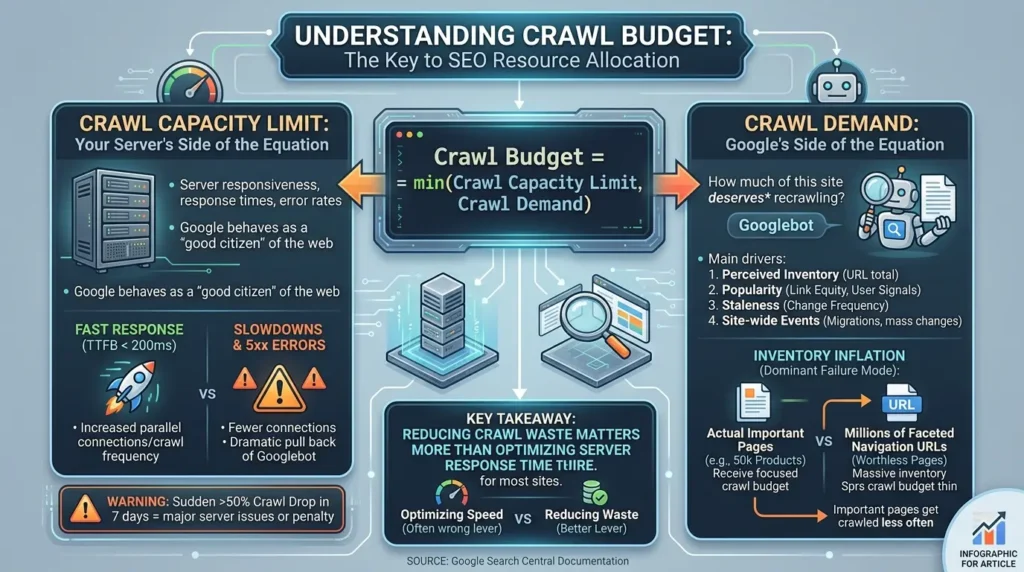 Crawl budget definition and factors