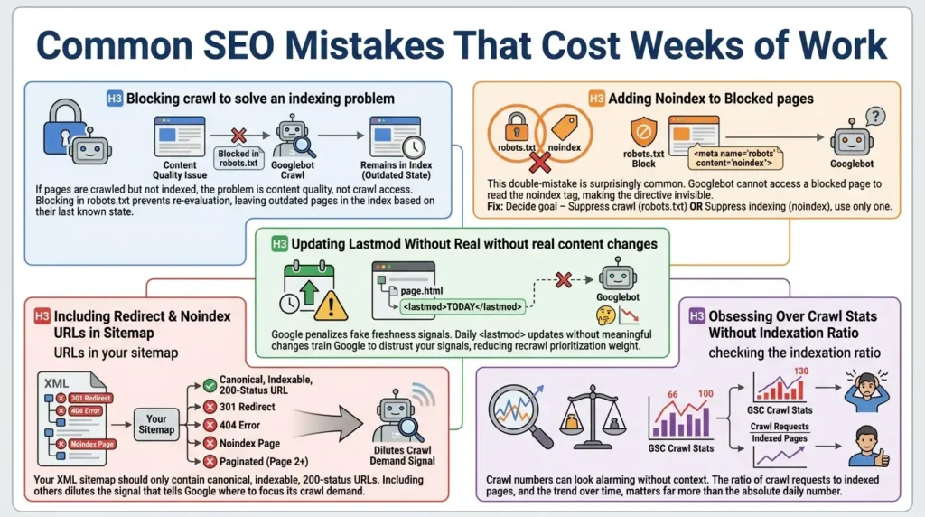Common mistakes cost work