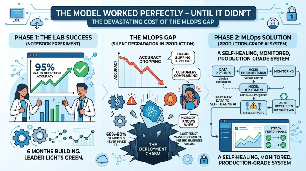 MLOps: From Model Development to Production Operations Model worked perfectly until didn't