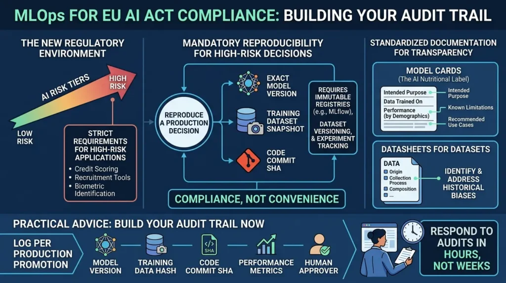 MLOps: From Model Development to Production Operations AI regulation compliance MLOps
