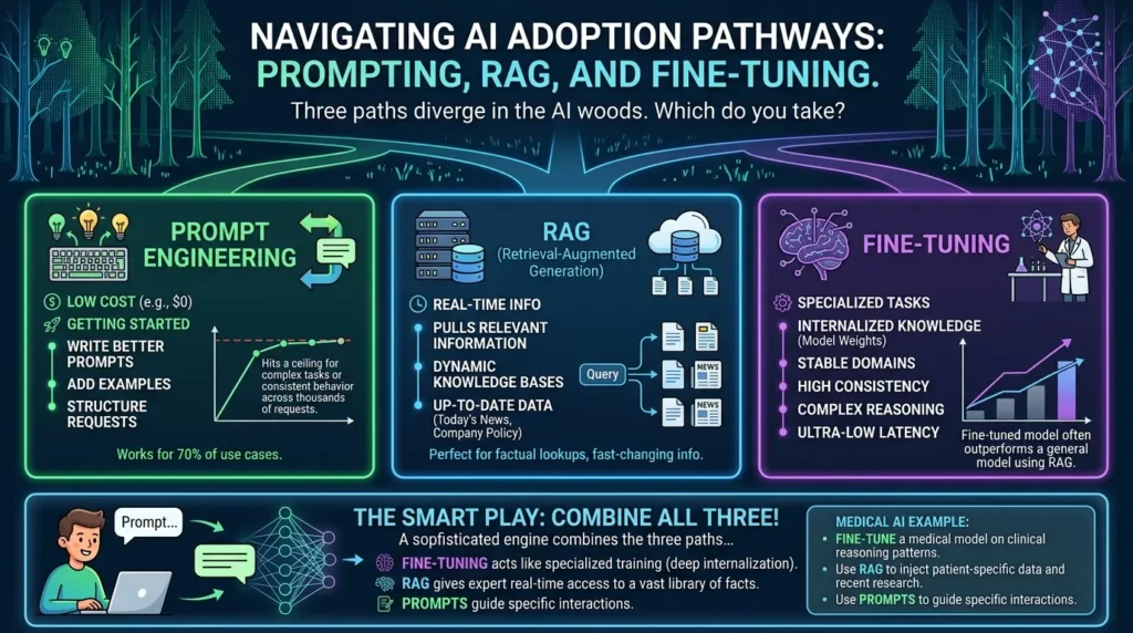 Three AI paths explained
