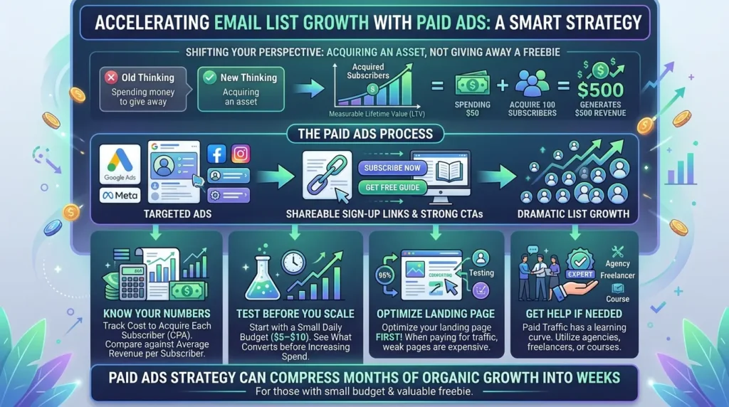 How to Build Your Email List Fast: 5 Proven Strategies That Actually Work Paid ads accelerate list growth