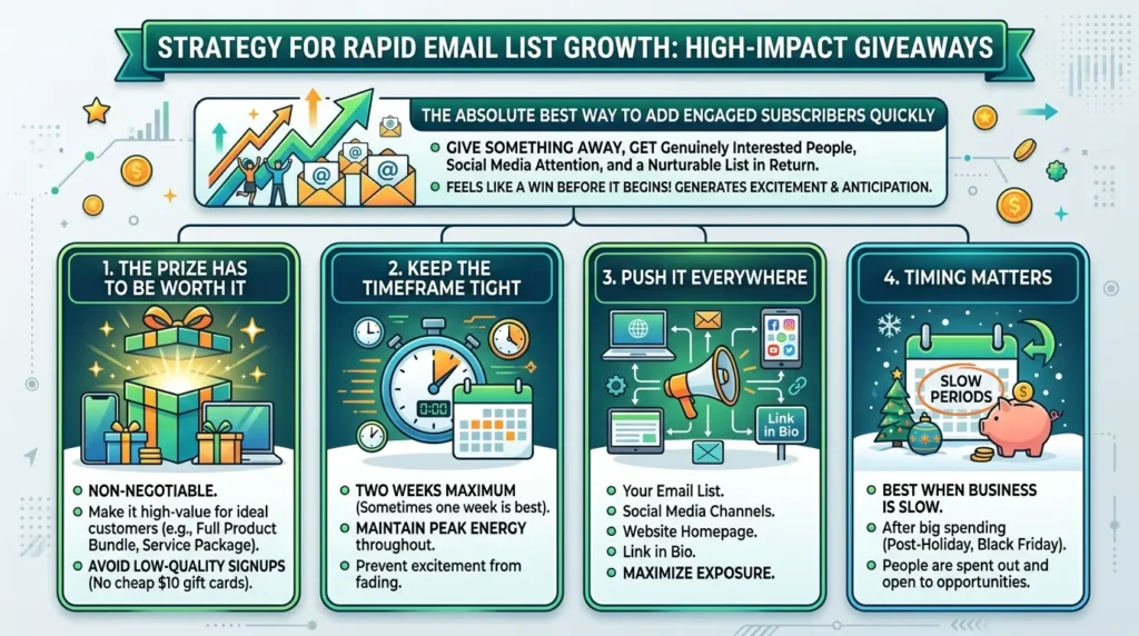 How to Build Your Email List Fast: 5 Proven Strategies That Actually Work Contests for email list growth
