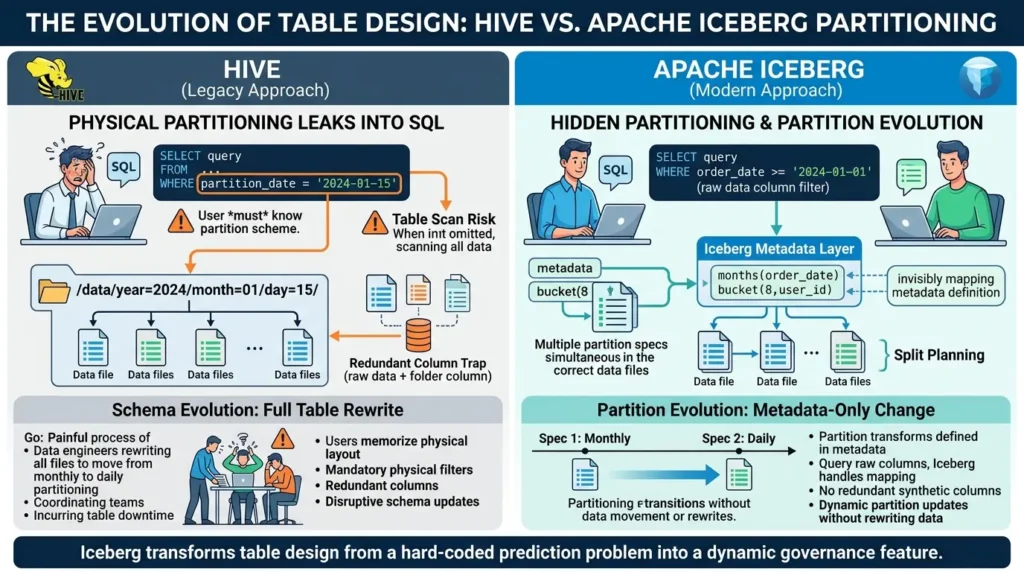 Iceberg hidden partitioning evolution 