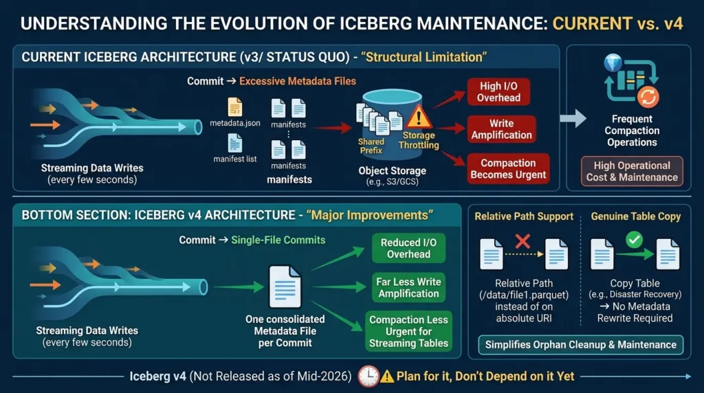 Iceberg v4 maintenance improvements