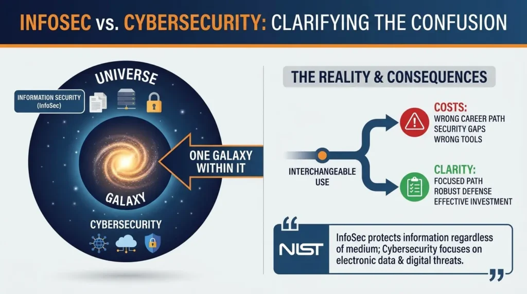 Cybersecurity vs Information Security: Key Differences, Roles, and Examples InfoSec vs Cybersecurity