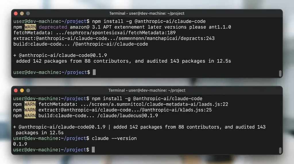 Install Claude Code command