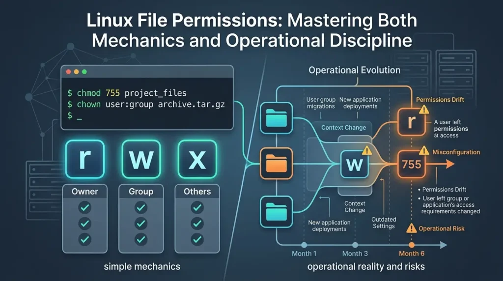 Linux file permissions misconfiguration