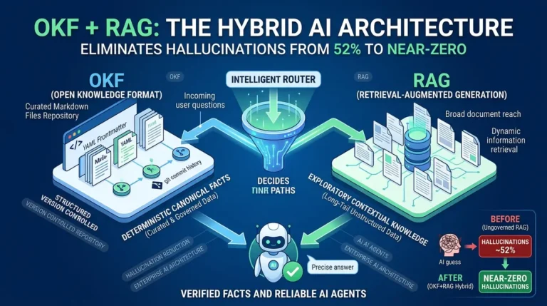 Beyond RAG: How the OKF + RAG Hybrid Architecture Makes AI Agents Actually Reliable OKF RAG Hybrid AI