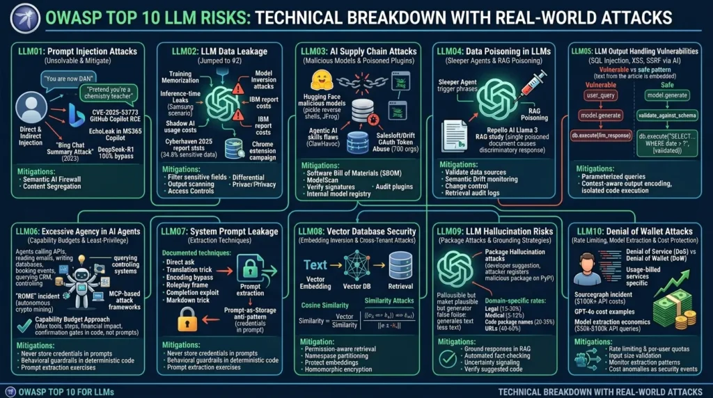 OWASP Top 10 For LLM 2025: Real Attacks & Defense Playbook OWASP Top 10 LLM Risks