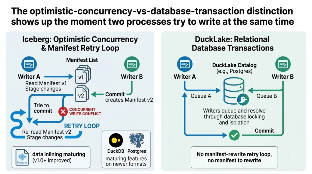 Optimistic concurrency vs transaction