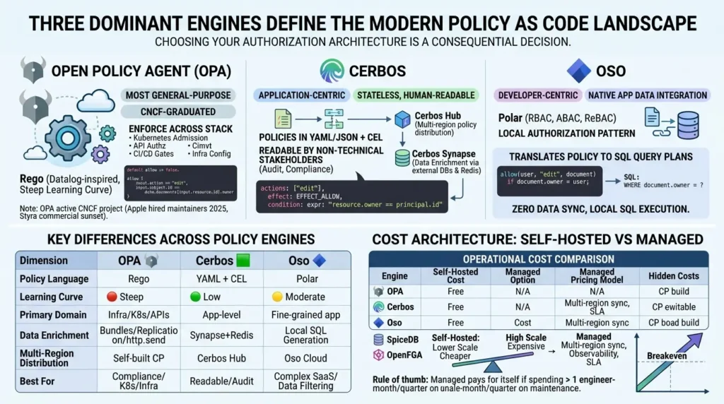 Policy as Code engines comparison