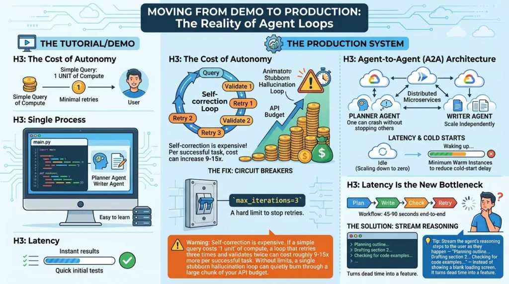 Production agent loops cost