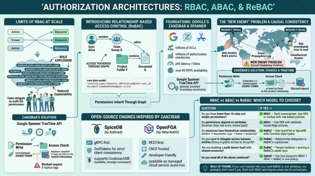 RBAC vs ReBAC access control