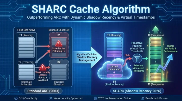 SHARC Cache Algorithm: How Shadow Recency Management Outperforms ARC (2026 Guide) SHARC Cache Algorithm