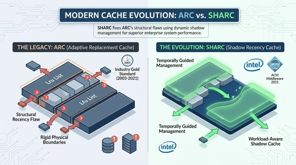 SHARC cache replacement policy
