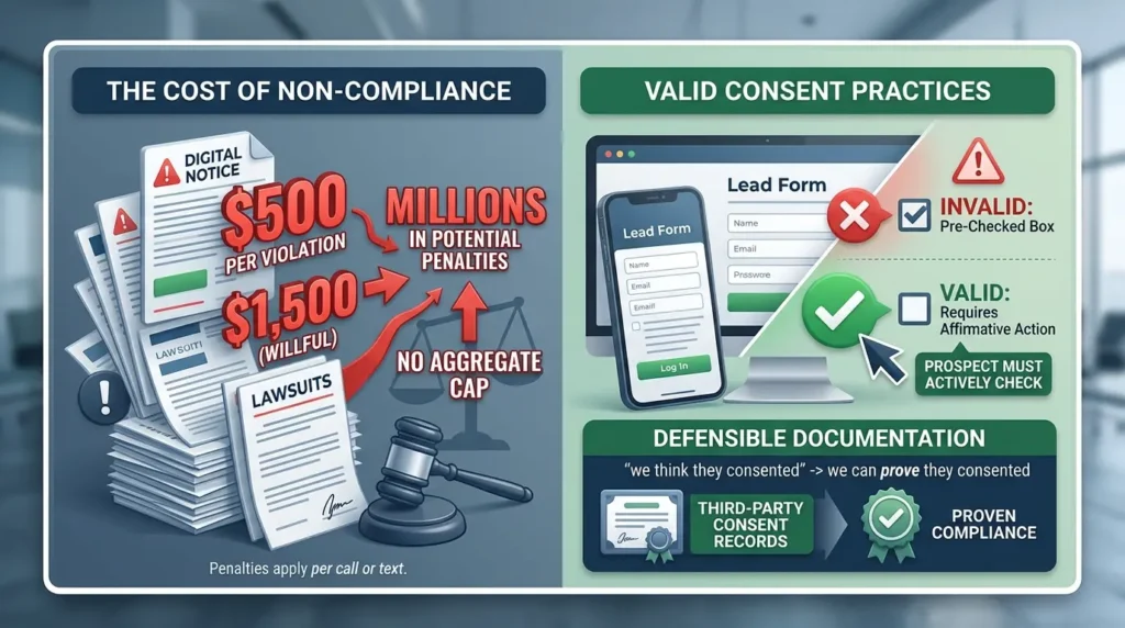 TCPA consent for phone numbers